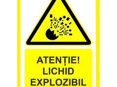 Placuta atentie la lichid explozibil